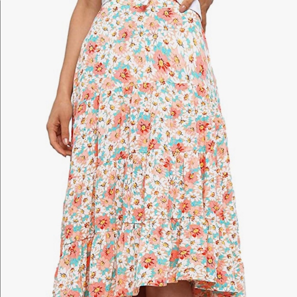 Floral Midi Skirt
